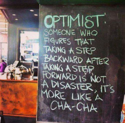 Being an optimist when you feel bad