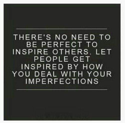 Be vulnerable, no need for perfection