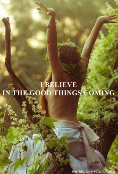 believe in the good things coming when fear raises