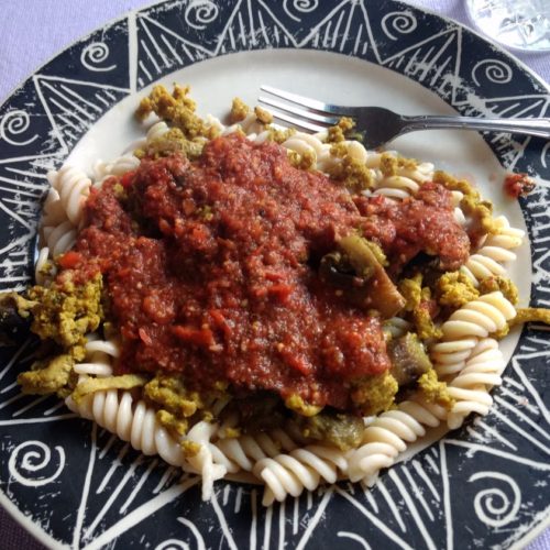 delicious plate of spaghetti